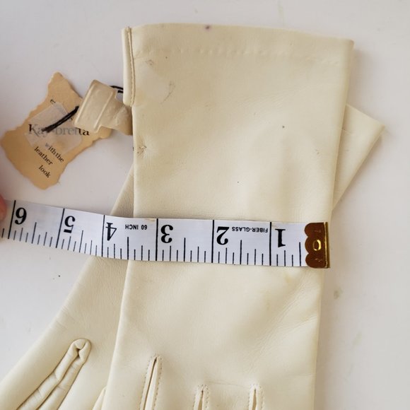 Vintage 50s/60s deadstock Kay-bretta faux leather gloves - Picture 5 of 7